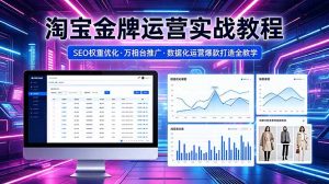 2026 淘宝金牌运营实战教程，SEO权重优化万相台推广，数据化运营爆款打造全教学-网创项目