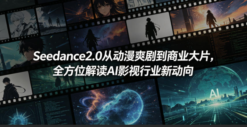 Seedance2.0从动漫爽剧到商业大片，全方位解读AI影视行业新动向-网创项目