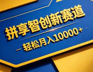 拼多多享智创新赛道，卖一切可以通过网盘链接交付的虚拟商品，轻松月入10000＋-网创项目