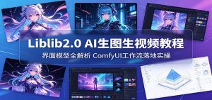 Liblib2.0 AI生图生视频教程：界面模型全解析，ComfyUI工作流落地实操-网创项目