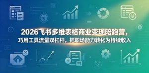 2026飞书多维表格商业变现陪跑营，巧用工具流量双杠杆，把职场能力转化为持续收入-网创项目