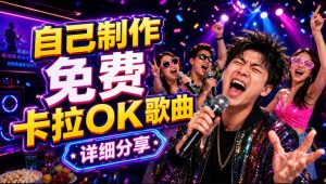 零基础AI制作免费卡拉OK视频教程，从歌曲生成、音轨分离到字幕制作、视频导出，手把手教学-网创项目