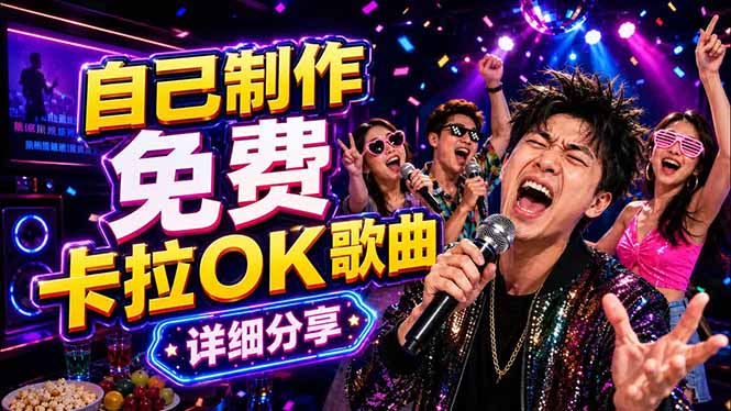 免费卡拉OK歌曲制作全攻略：音轨分离字幕制作，零基础快速做出专业K歌视频-网创项目