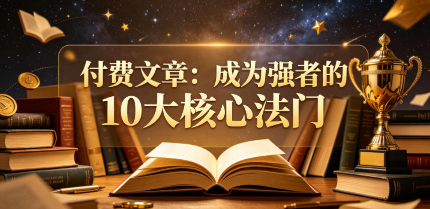 付费文章：成为强者的10大核心法门-网创项目