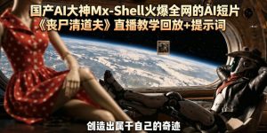 国产AI大神Mx-Shell火爆全网的AI短片《丧尸清道夫》直播教学回放+提示词-网创项目