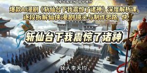 爆款AI漫剧《斩仙台下我震惊了诸神》深度解析课，逐段拆解仙侠漫剧镜头与制作思路，快速复刻爆款创作模式-网创项目