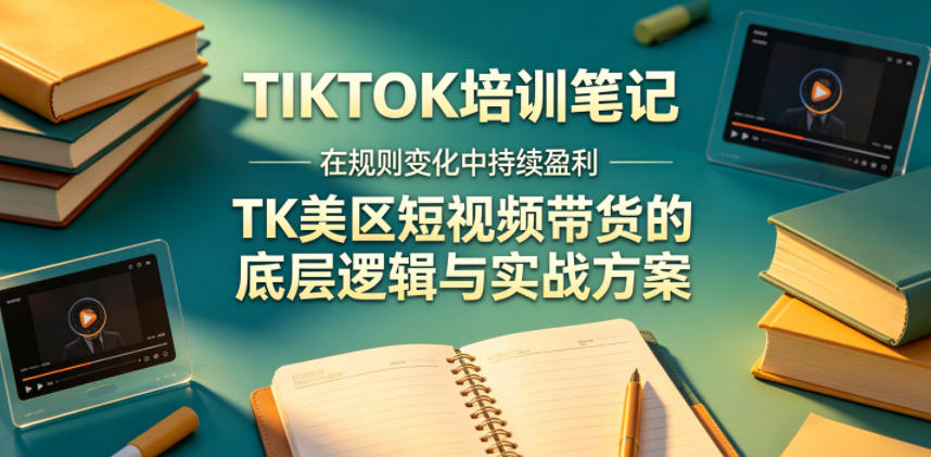 视界跨境TIKTOK4月17培训笔记，在规则变化中持续盈利，TK美区短视频带货的底层逻辑与实战方案【文档】-网创项目