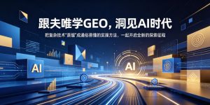 跟夫唯学GEO，洞见AI时代，把复杂技术“蒸馏”成通俗易懂的实操方法，一起开启全新的探索征程-网创项目