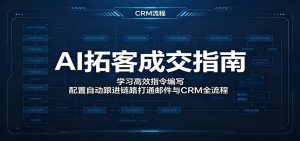AI拓客成交指南：学习高效指令编写，配置自动跟进链路打通邮件与CRM全流程-网创项目