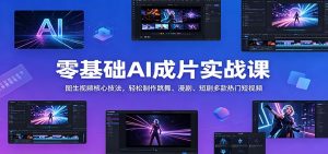 零基础AI成片实战课：图生视频核心技法，轻松制作跳舞、漫剧、短剧多款热门短视频-网创项目