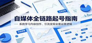 自媒体全链路起号指南：系统学习内容创作、引流变现全套运营逻辑-网创项目