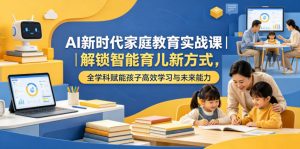 AI新时代家庭教育实战课｜解锁智能育儿新方式，全学科赋能孩子高效学习与未来能力-网创项目