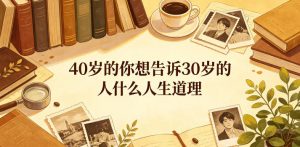 公众号付费文章：40岁的你想告诉30岁的人什么人生道理？-网创项目