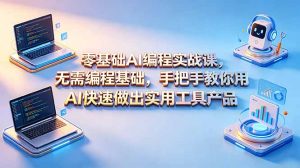 零基础AI编程实战课-更新，无需编程基础，手把手教你用AI快速做出实用工具产品-网创项目