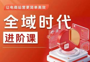全域时代进阶课，更简单高效的全域投放实操，让电商运营更简单高效(更新)-网创项目